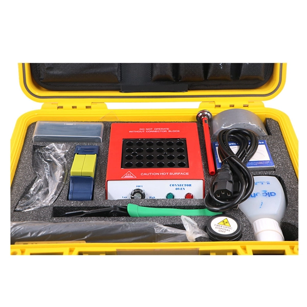 Deployment of fiber optic cable drainage lines